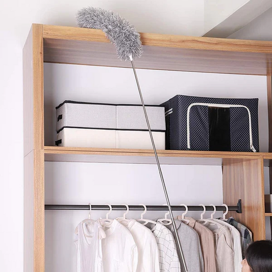 Microfiber Feather Duster Extendable Cobweb Duster with 100 CM Extra Long Pole