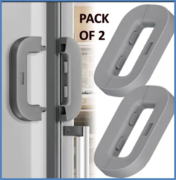 Child Safety Fridge Lock | Self-Adhesive Refrigerator Door Lock for Kids | Baby Proof Freezer, Cupboard, Wardrobe & Cabinet Lock