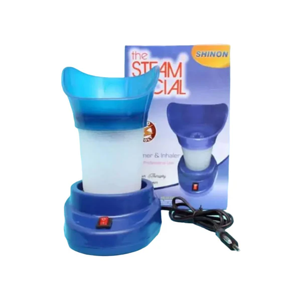 2-in-1 Shinon Steam Facial Steamer & Inhaler for Blocked Nose .Portable Home Facial Sauna Machine for Glowing Skin, Deep Cleansing & Blackhead Removal