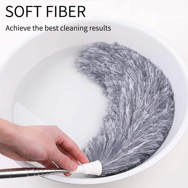 Microfiber Feather Duster Extendable Cobweb Duster with 100 CM Extra Long Pole