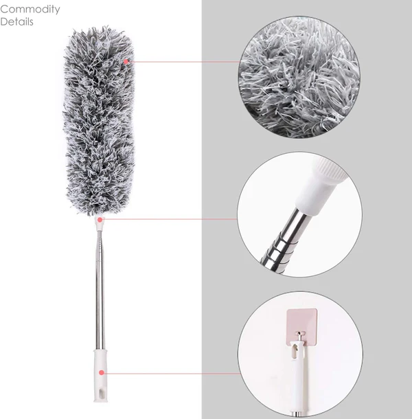 Microfiber Feather Duster Extendable Cobweb Duster with 100 CM Extra Long Pole
