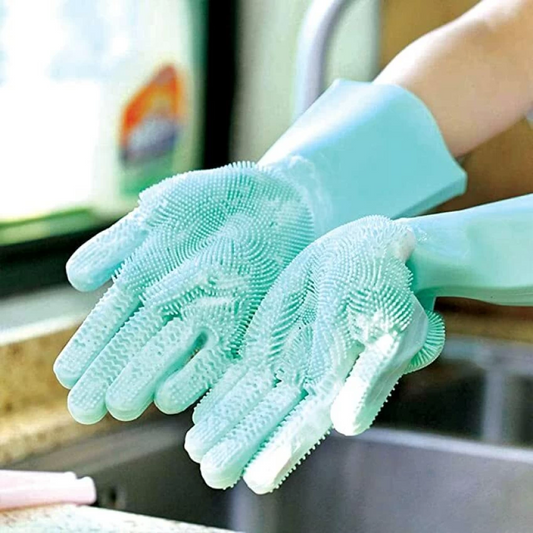 Silicone Dishwashing Gloves Magic Reusable Glove 1 pair