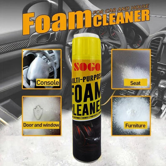 Sogo Multi-Purpose Car Interior Polish Shining Spray Foam Cleaner Shiner Like Fabric, Carpet, Leather, etc - 525 ML