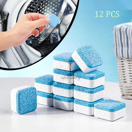 12 pcs washing machine cleaner tablets, Deep cleaning tablet, Expert detergent