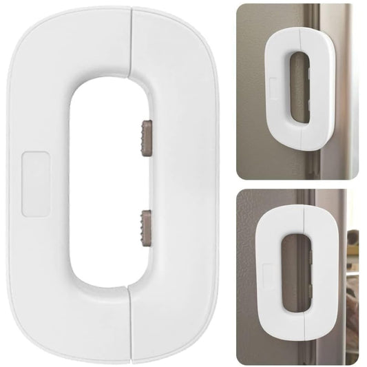 Child Safety Fridge Lock | Self-Adhesive Refrigerator Door Lock for Kids | Baby Proof Freezer, Cupboard, Wardrobe & Cabinet Lock