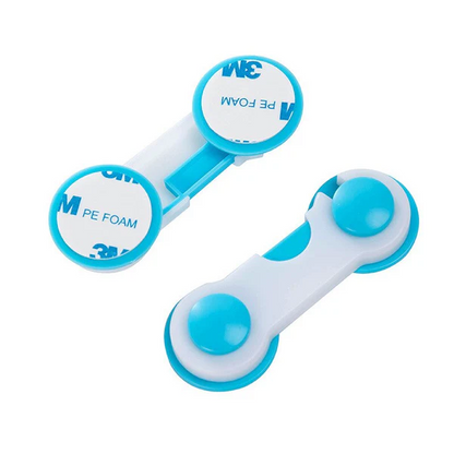 2Pcs Child Lock Kids Drawer Cabinet Cupboard Door Fridge Safe Safety Locks Kits