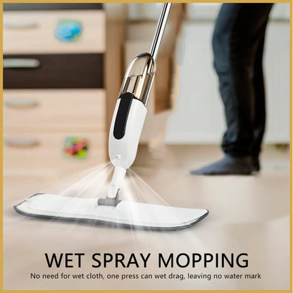 Water Spray Mop, Flat Spray Mop, 360 Degree Spray with Mop, Microfiber Spray Mop for Floor Cleaning, Spray Mop