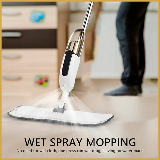 Water Spray Mop, Flat Spray Mop, 360 Degree Spray with Mop, Microfiber Spray Mop for Floor Cleaning, Spray Mop