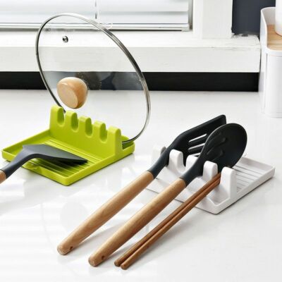 Kitchen Organizer Plastic Spoon Holders for Fork Spatula Rest