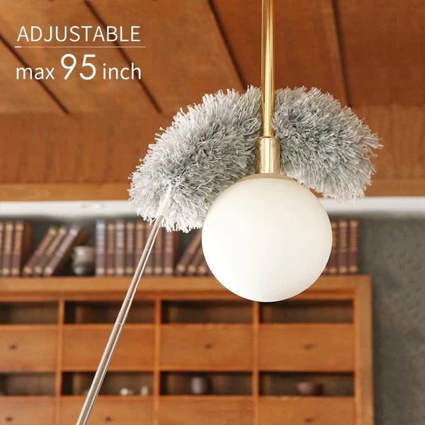 Microfiber Feather Duster Extendable Cobweb Duster with 100 CM Extra Long Pole