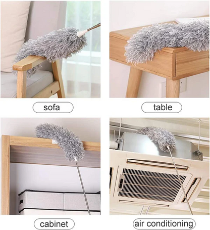 Microfiber Feather Duster Extendable Cobweb Duster with 100 CM Extra Long Pole