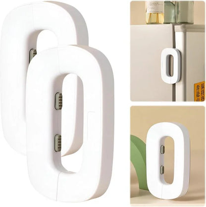 Child Safety Fridge Lock | Self-Adhesive Refrigerator Door Lock for Kids | Baby Proof Freezer, Cupboard, Wardrobe & Cabinet Lock